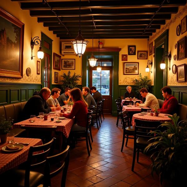 Atmosfera accogliente tại La Trattoria del Tempo Buono