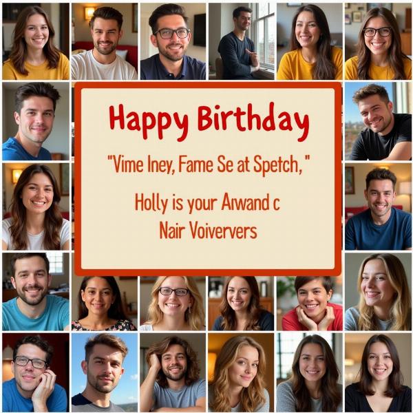 Video messaggio di compleanno personalizzato