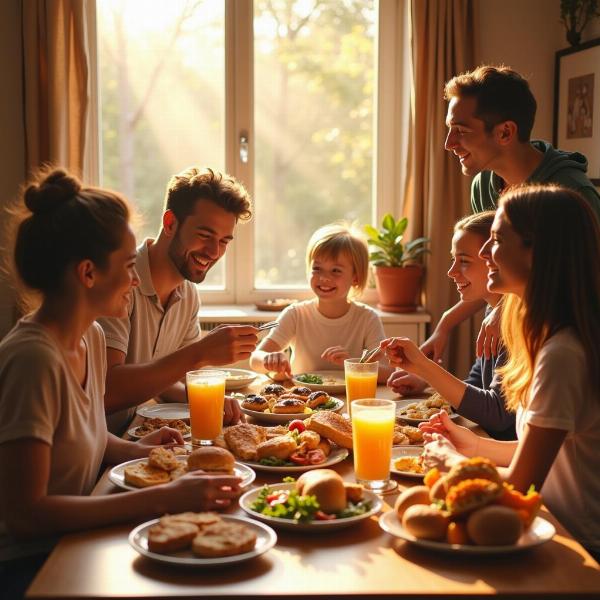 Vignette di Buona Domenica con Immagine di Famiglia