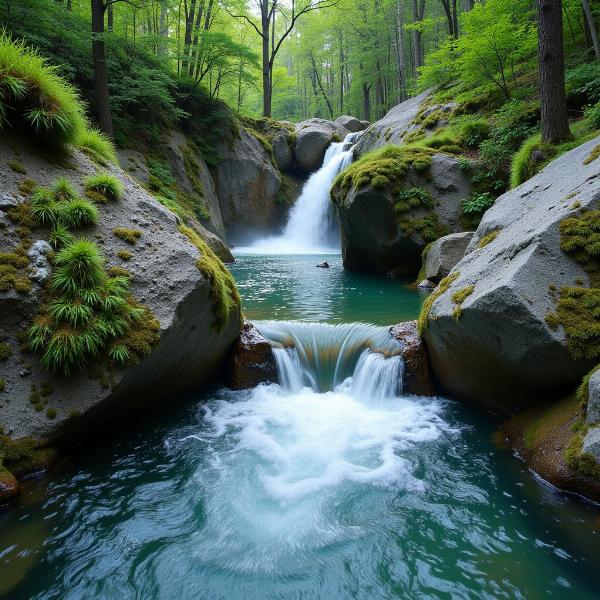 Acqua di sorgente di montagna