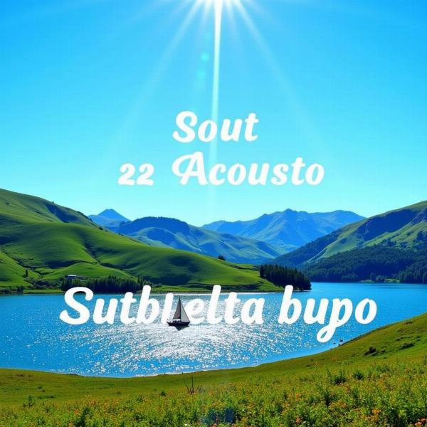 Auguri 22 Agosto 2025: Paesaggio Estivo Incantevole