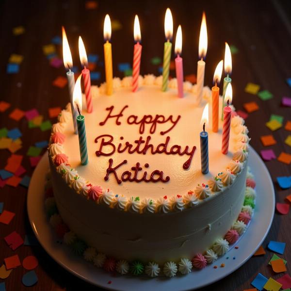 Torta di compleanno per Katia