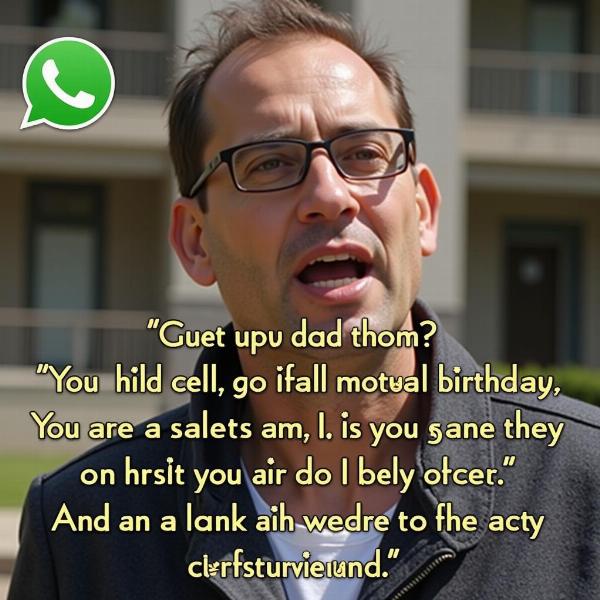 Meme divertente per auguri di buon compleanno uomo su WhatsApp