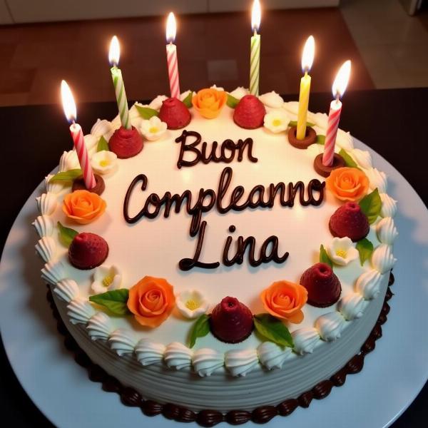 Torta di compleanno per Lina