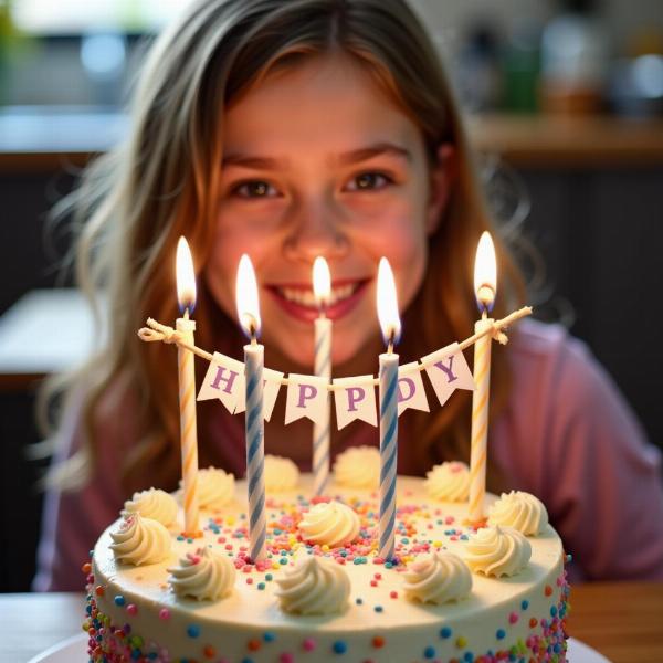 Auguri di compleanno nipote con torta