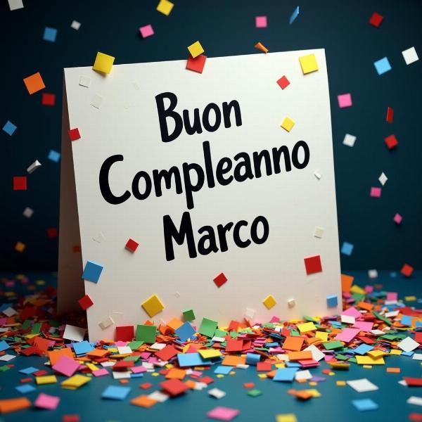 Auguri Marco Buon Compleanno GIF Digitale