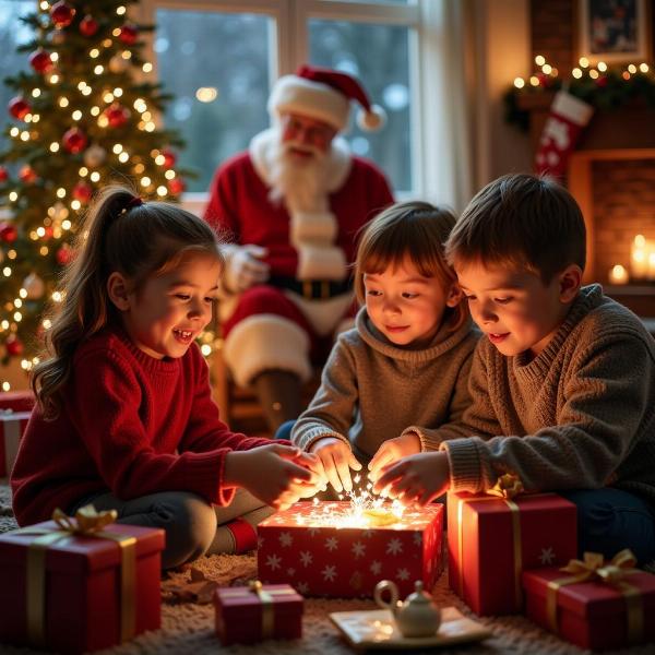 Auguri di Natale per Bambini con Babbo Natale