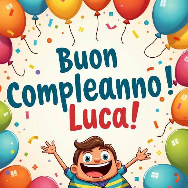 Immagini divertenti buon compleanno Luca