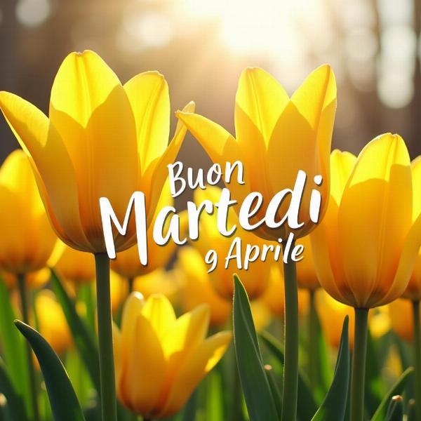 Buon Martedi 9 Aprile: Un augurio di primavera