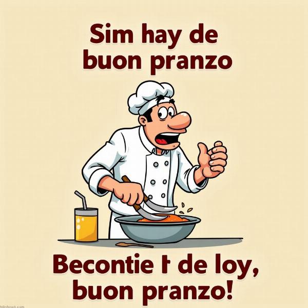 Chef Divertente che Cucina Buon Pranzo GIF