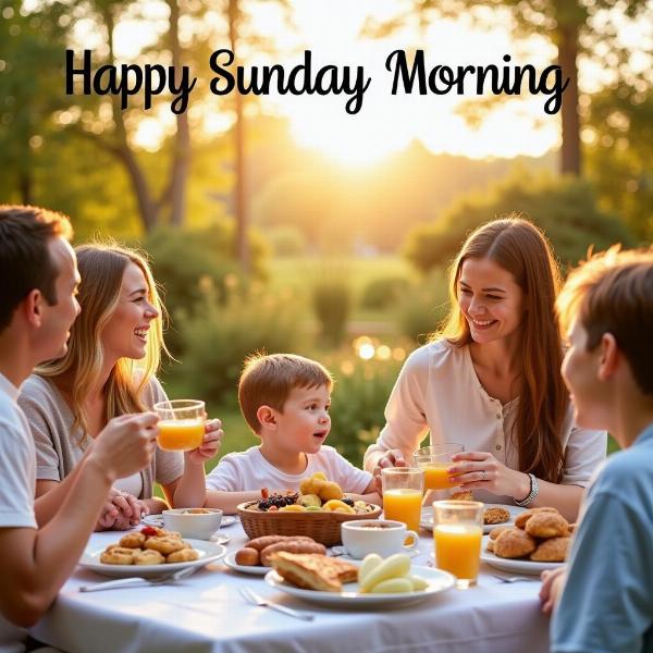 Buongiorno e buona domenica 3 settembre - Colazione in famiglia