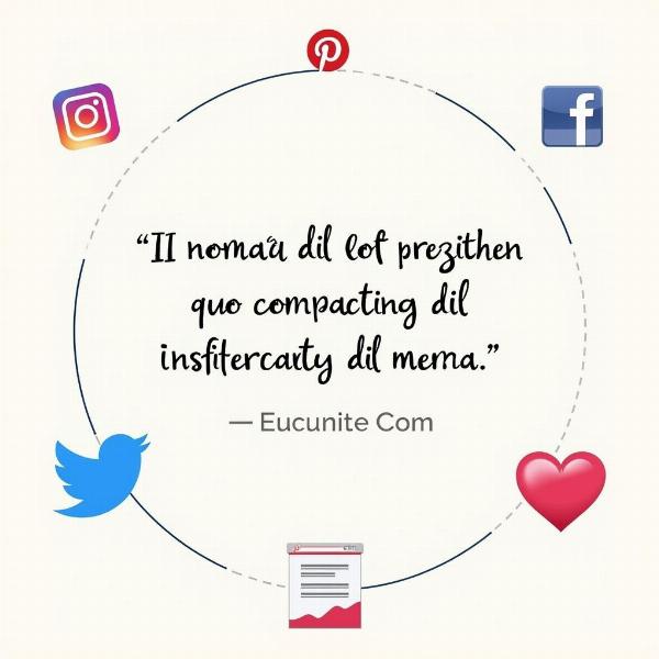 Buongiorno con frase del giorno: Condivisione sui social media