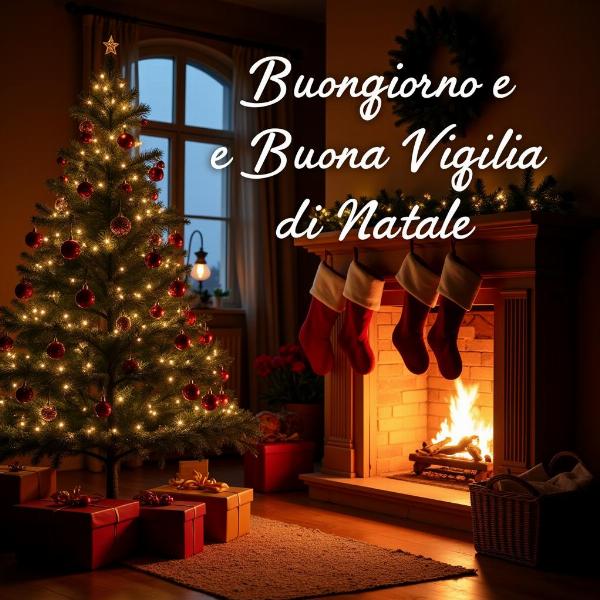 Buongiorno e buona Vigilia di Natale immagini