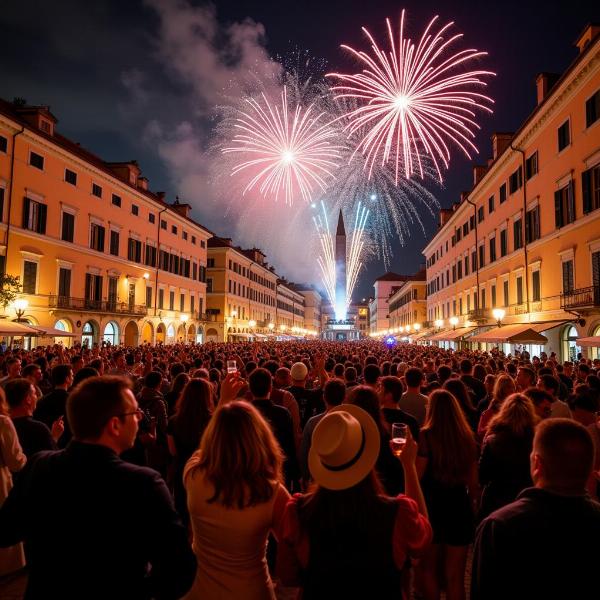 Festeggiamenti di Capodanno 2025 in piazza in Italia