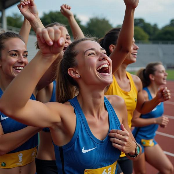 Celebrare la vittoria nello sport