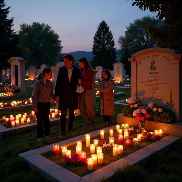 Celebrazione di Ognissanti nei cimiteri in Italia