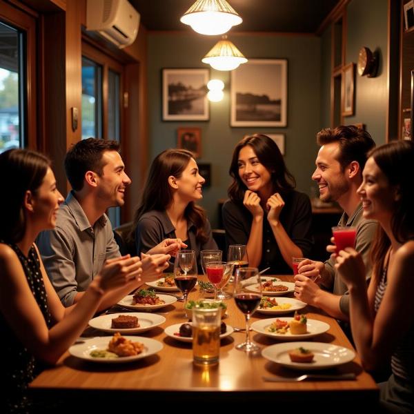 Cena con amici per un buon giovedì 16 novembre