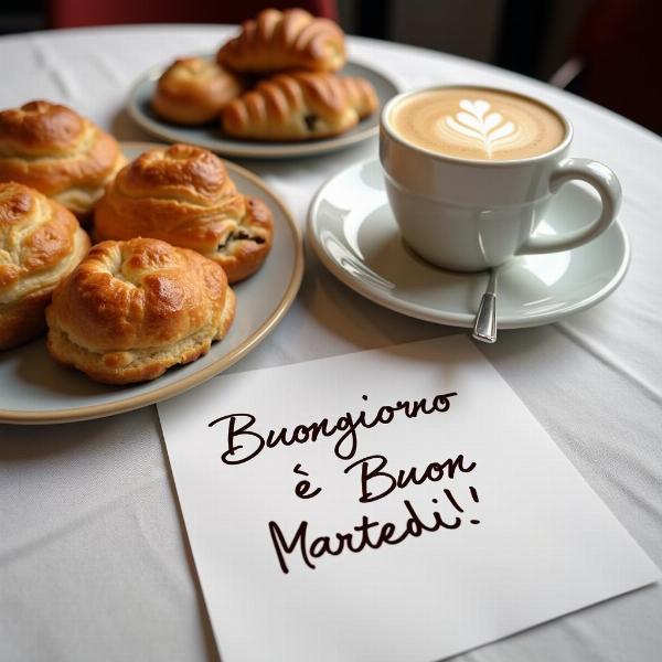 Colazione italiana per un buon martedì