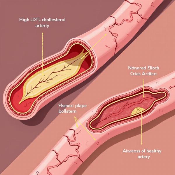 Ảnh hưởng của cholesterol LDL lên động mạch