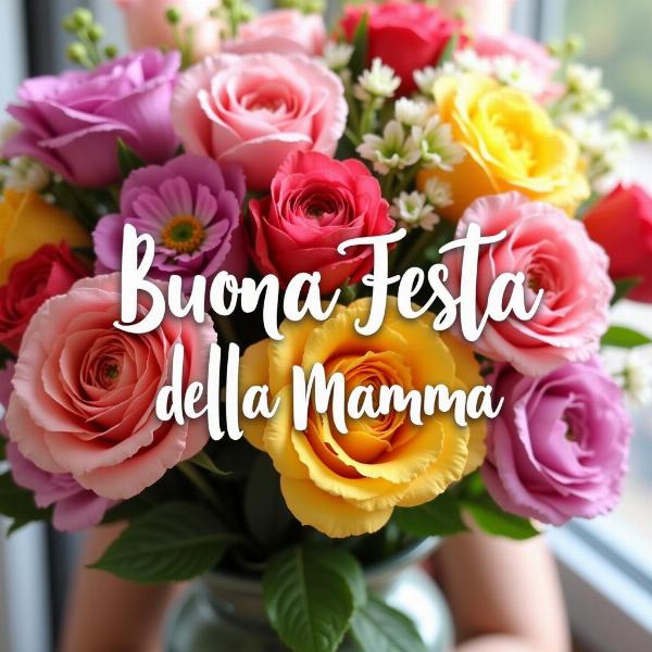 Auguri Festa della Mamma con Fiori