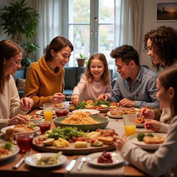 Pranzo in famiglia per un buon fine settimana