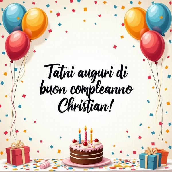 Frasi di auguri per il compleanno di Christian