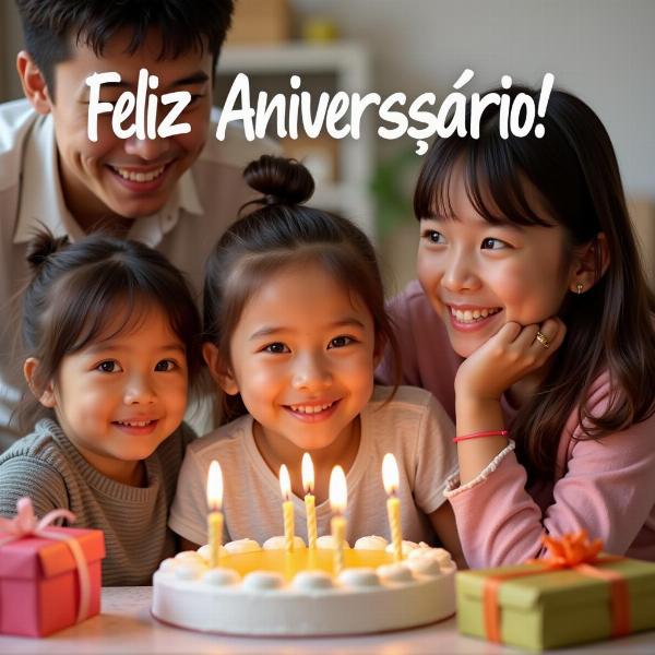 Frasi di auguri di buon compleanno in portoghese per la famiglia