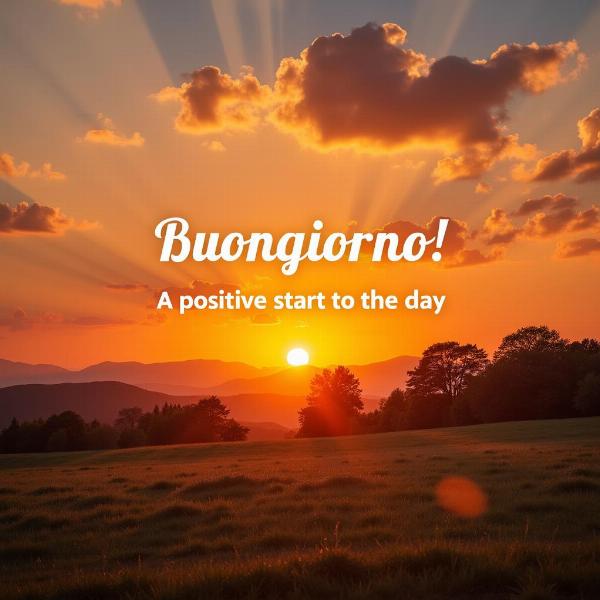 Frasi buon giorno e positività