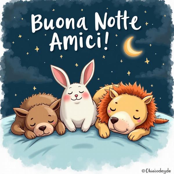 Frasi Buona Notte Divertenti per Amici