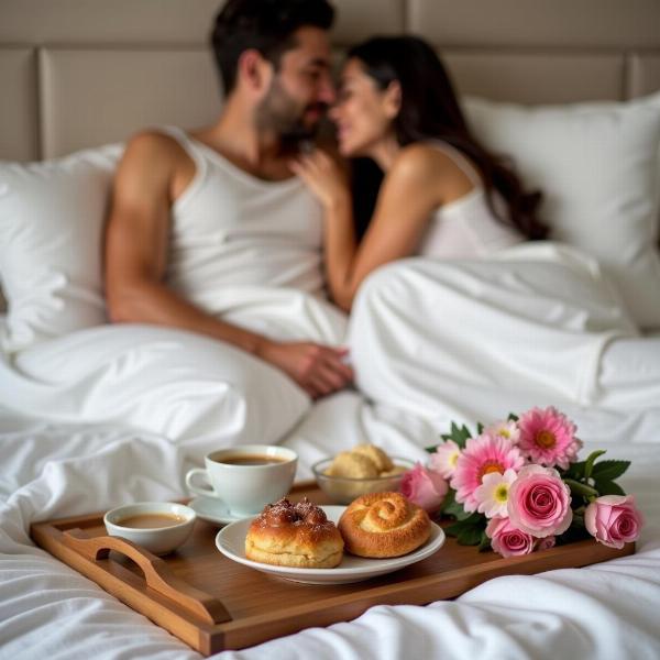 Colazione romantica a letto