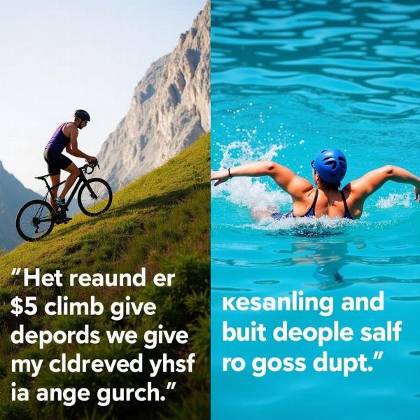 Frasi motivazionali per il ciclismo e il nuoto