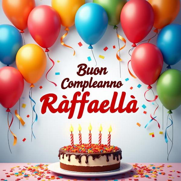 GIF Buon Compleanno Raffaella Animata