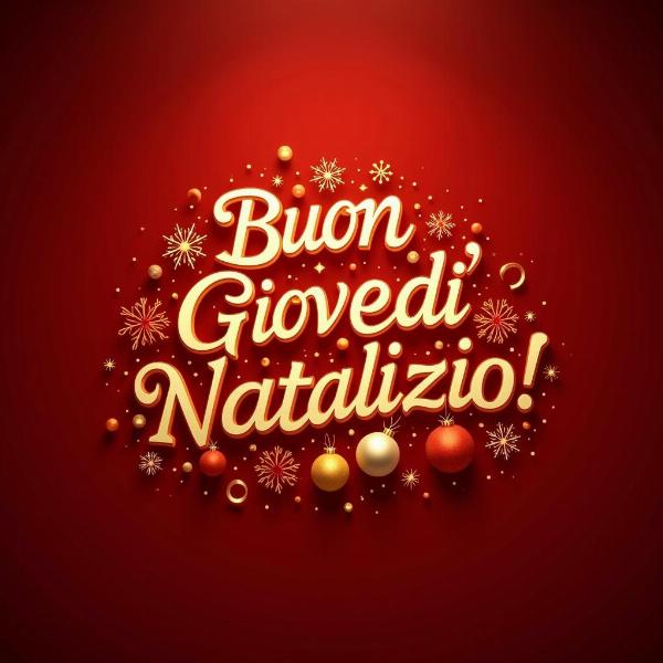 GIF Buon Giovedì Natalizio Animate