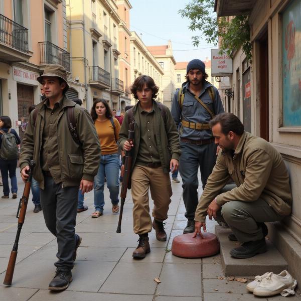 Giovani combattenti nella Resistenza napoletana durante le Quattro Giornate