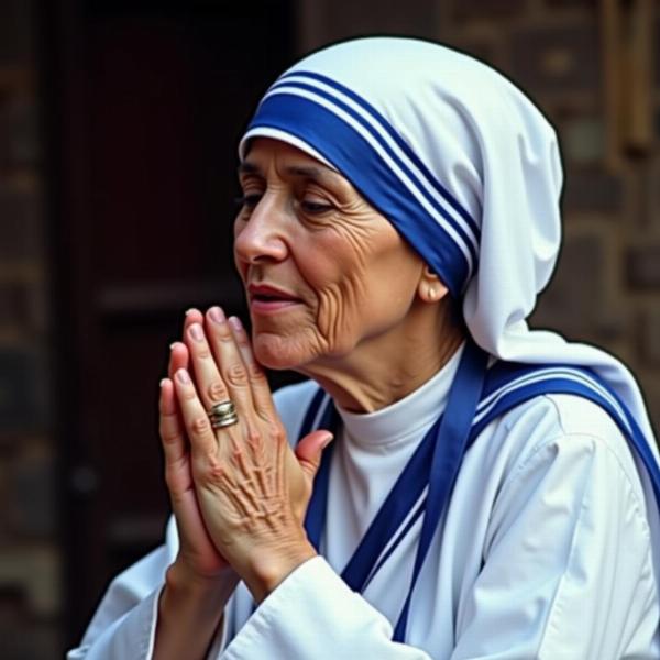 Madre Teresa in preghiera