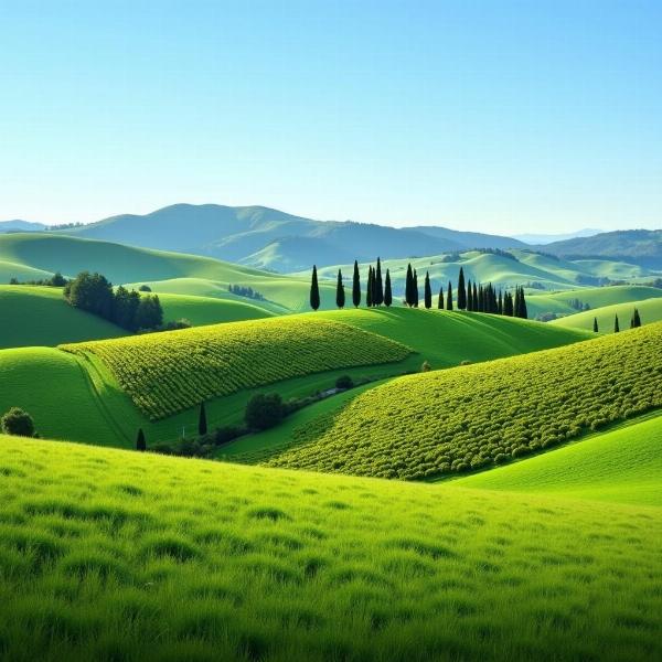 Paesaggi toscani in Italia