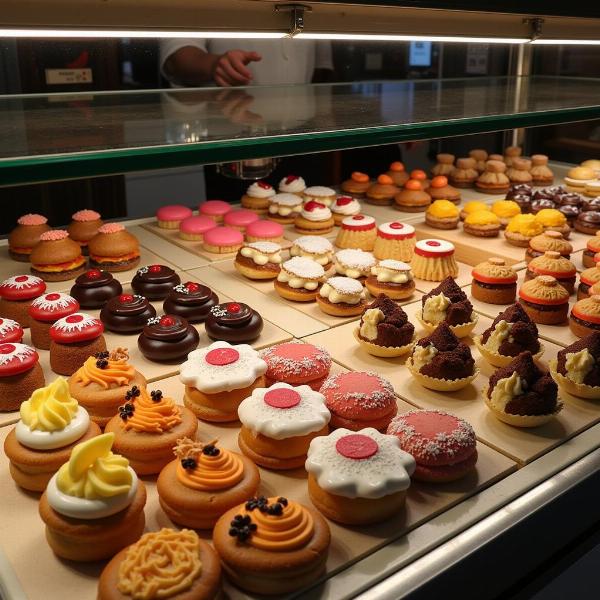 Vetrina di dolci della Pasticceria Tosi a San Martino Buon Albergo