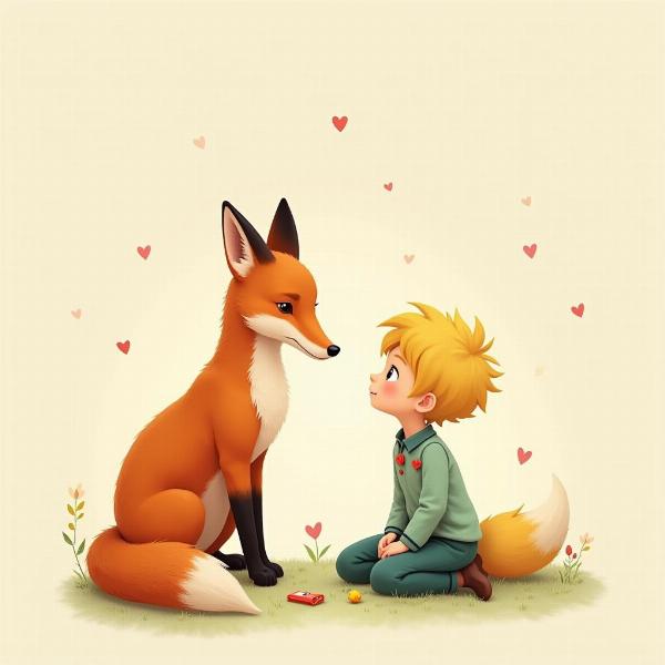 Il Piccolo Principe e la Volpe: Un'illustrazione dell'amore e dell'amicizia