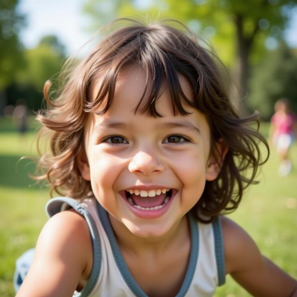 Un sorriso sincero di gioia