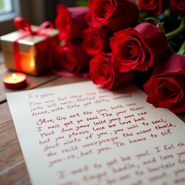 Scrivere una lettera d'amore per dire "Tanti auguri amore mio"