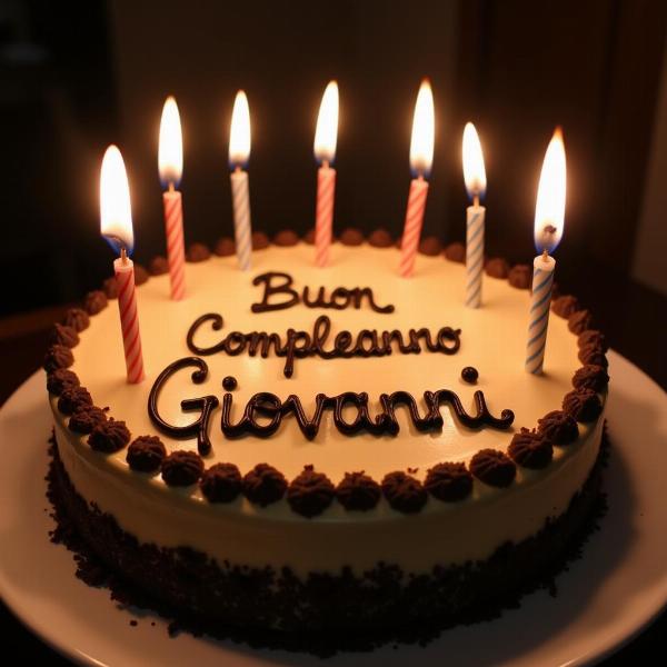 Torta di compleanno per Giovanni