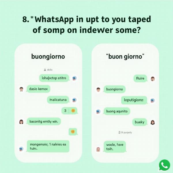 Confronto tra buongiorno e buon giorno su WhatsApp