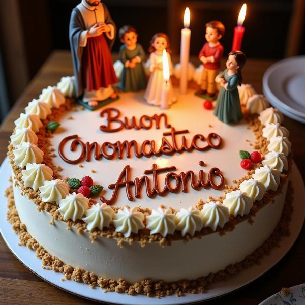 Torta per festeggiare il buon onomastico di Antonio