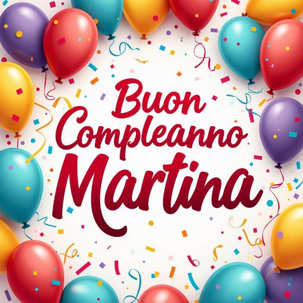 GIF animate di buon compleanno per Martina