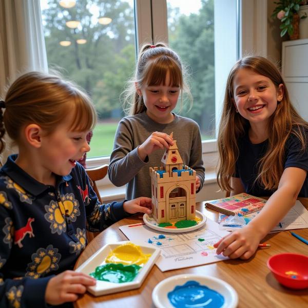 Attività per bambini in un buon giorno di pioggia divertente