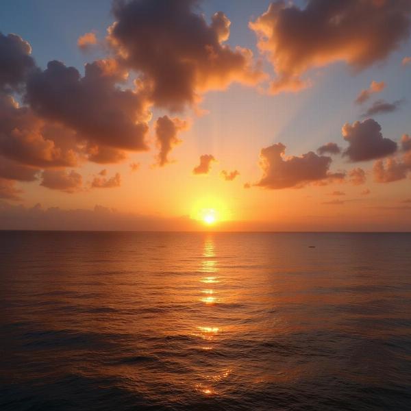 Buon mercoledì di Giugno con tramonto sul mare