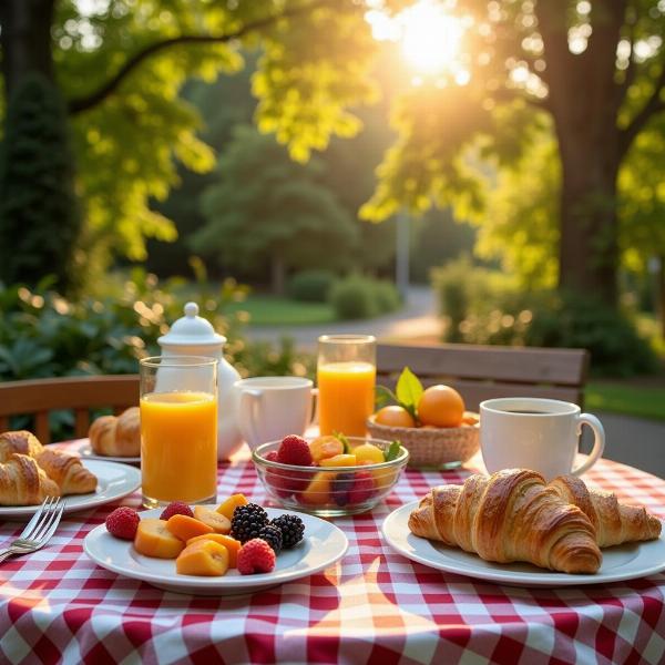 Buon sabato 3 agosto: Colazione all'aperto