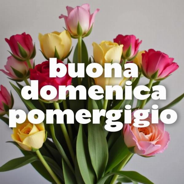 Immagini di buona domenica pomeriggio gratis con fiori