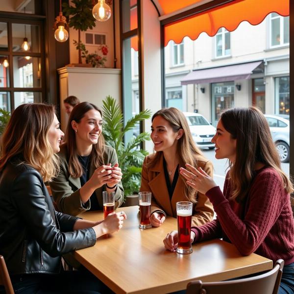 Buona giornata, buon sabato, buongiorno: Amici italiani che si salutano