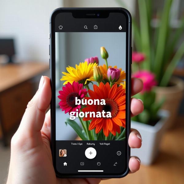 Messaggio Buona Giornata con Fiori